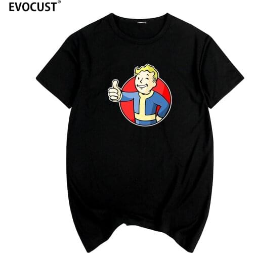 Fallout PipBoy VAULT BOY Summer print T-shirt Cotton Men T shirt New women TEE