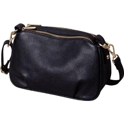 Women Small Shoulder Genuine Leather Crossbody Bags for Messenger Bag Ladies Fashion Purses and Handbags Female