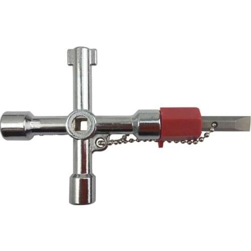Multi-function Useful 5 In 1 Universal Cross Square Triangle Train Electrical Cabinet Elevator Key Utility Key