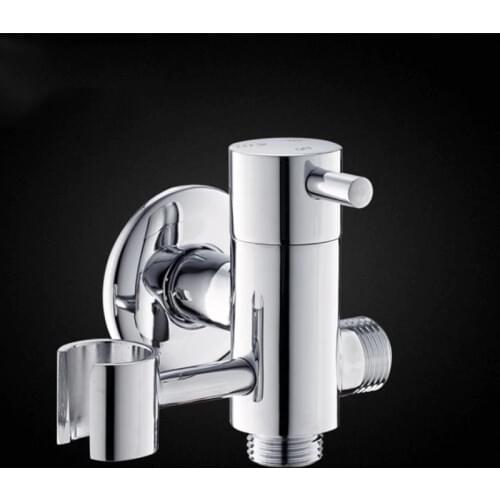 Wall Mounted Brass Bath & Shower Concealed Install Tub Spout Filler with Shower Bracket