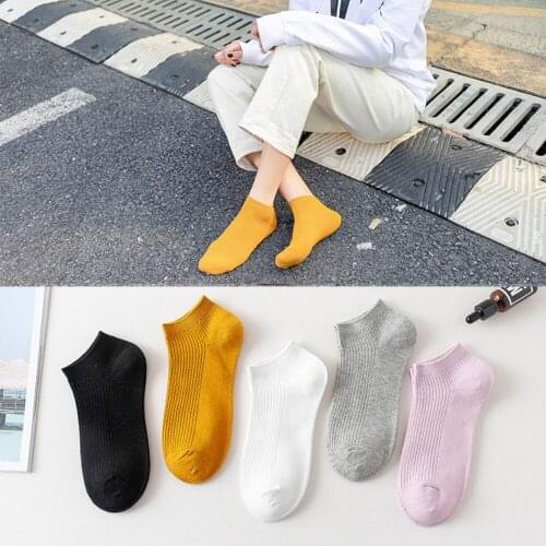 Korea Style Women Socks 3 Pairs/Lot Pink White Cotton Socks Cute Kawaii Short Socks Soft Boat Sock Girl Meias Chaussettes Femme