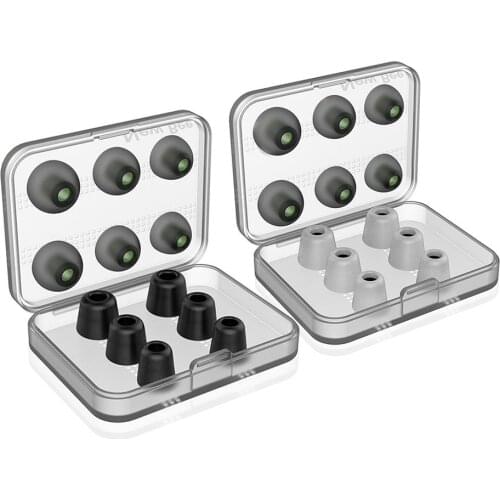 New Bee Noise Isolating Comfortble Memory Foam Ear Tips S M L Size Silicone Earmuffs Ear Pads Earbuds For In Earphone Headphones