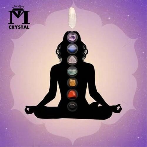 Seven Chakras Natural Crystal gravel Stone Yoga Energy Art Stone For Home Decoration Natural Crystal Girls Birthday Gifts
