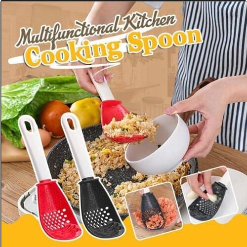 Kitchen Gadget Sets Colanders Skimmer Cooking Strainer Kitchenware Spoon Novel Kitchen Accessories Food Crusher Garlic Press