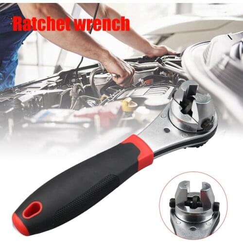 Universal Spanner Adjustable 6-22mm Ratchet Wrench Open End Single Head Torque Spanner for Plumbing Pipe Car Repairing Hand Tool