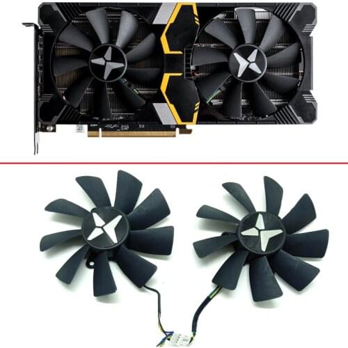 2PCS 100MM GAA8S2U RX 5500XT Cooling Fan For Dataland RX 5700 XT 5600XT 6G X PLUS 5500XT RX 590 GME 580 2048SP Video Card Fan