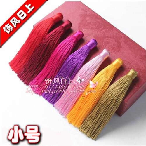 Long 12cm Gold bar flow Su Suizi Small objects hanging ear hanging ear Chinese knot tassels Wholesale