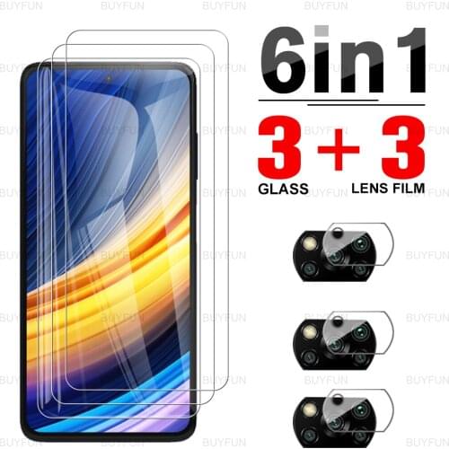 For Poco X3 Pro Screen Protector Glass for poco pocophonex3 nfc f3 Tempered Glass for redmi note 10 9 pro 10s Camera Lens Glass