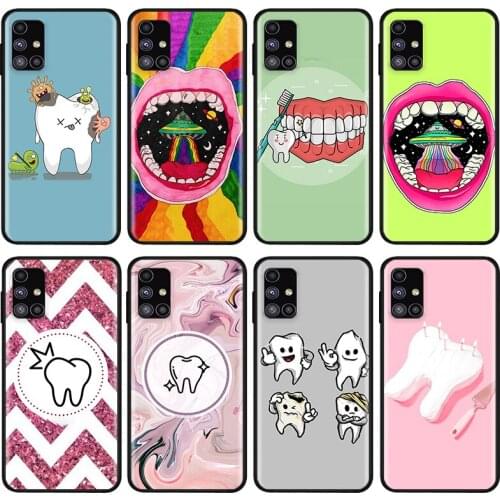 Dentist Teeth Tooth For Samsung Note 20 10 8 9 M02 M31 S M60S M40 M30 M21 M20 M10S F62 M01 Ultra Pro Plus Phone Case