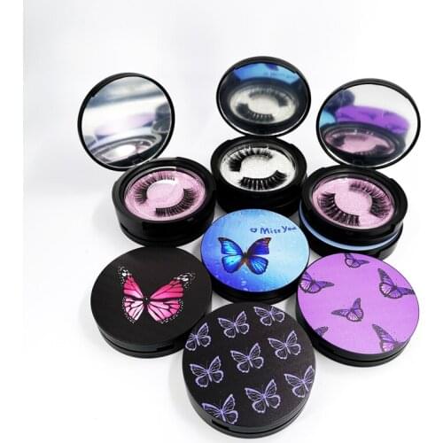 10pcs Mink False Eyelashes Butterfly Packing Eyelash boxes 25MM Lashes Cases Makeup Cosmetic Case Free shipping