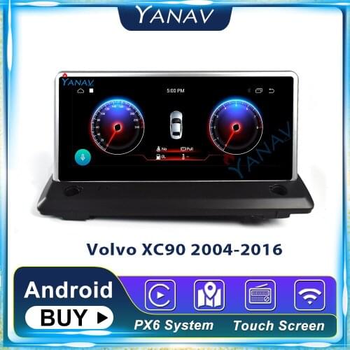 2 din Android car autoradio Tesla style stereo receiver for Volvo XC90 2004-2016 car video multimedia player GPS navi DVD player