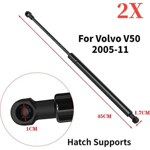 2pcs Tailgate Boot Gas Struts Spring Door Hatch Supports Shocks For Volvo V50 2005 2006 2007 2008 2009 2010 2011