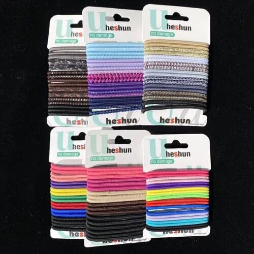 20Pcs/Set Women Hair Bands Color Hair Ties Colorful Basic Simple Rubber Band Elastic Scrunchies Hair Accessories