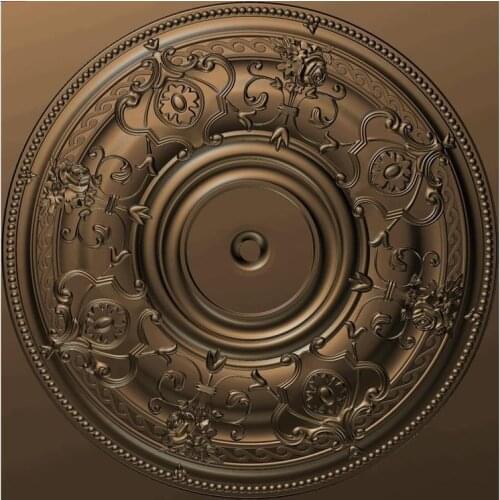 3d model relief for cnc in STL file format rosette_34