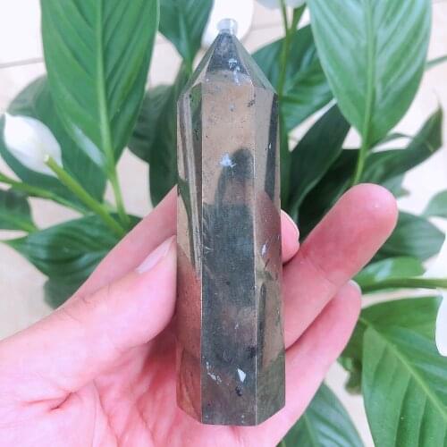 AAAAA Natural Crystals Quartz Pyrite Tower Point Energy Reiki Stones Room Home Office Aquarium Decoration Accessories Gemstone