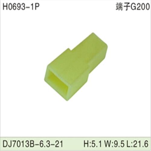 Free shipping 500pcs DJ7013B-6.3-21 6.3mm 1Pin AMP Car Electrical Wire Connectors for AUdi,VW，BMW， Honda，Toyota，Ford