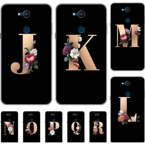 For LG X Power 3 XPower 3 LG X5 2018 Case Funny Custom Letter Couple Cover Fashion Black TPU Soft Phone Coque