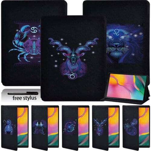 For Samsung Galaxy Tab A 10.1/Tab E 9.6 /Tab S5e 10.5/Tab A/A6/Tab A 9.7/Tab A 10.5 -Tablets Case Pu Leather Cover Case + Stylus