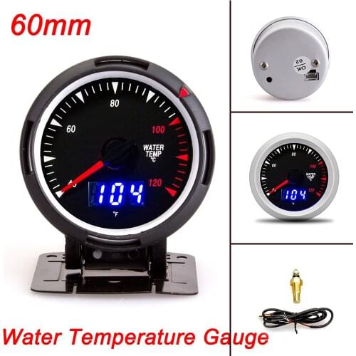 60MM Gauge Water Temperature Gauge Sensor Oil Pressure Gauge Ext Temp Gauge Turbo Boost Gauge PSI Car Meter Cup Holder