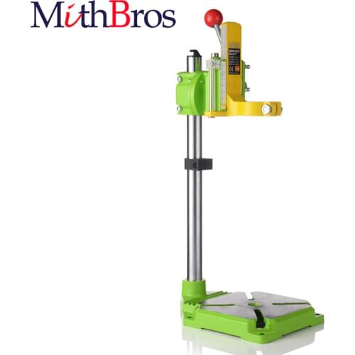 MithBros Mini Electric Drill Carrier Bracket Bench Drill Stand/Press 90 Degree Rotating Fixed Frame Work Bench Clamp BG-6117
