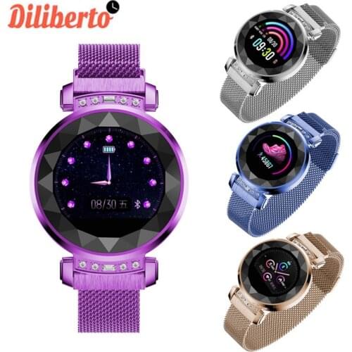 Diliberto SL08 Lady Smart Watch IP68 Waterproof Heart Rate Monitor Smart Bracelet Fitness Tracker Fashion Women Smartwatch