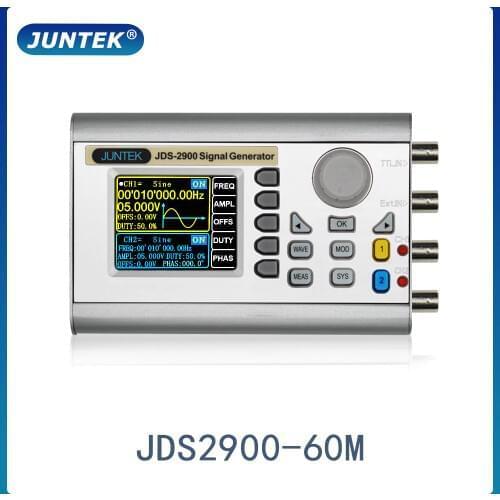 JUNTEK JDS2900-60M 60MHz DDS Function Signal Generator Digital Control Dual-channel Frequency meter Arbitrary waveform generator