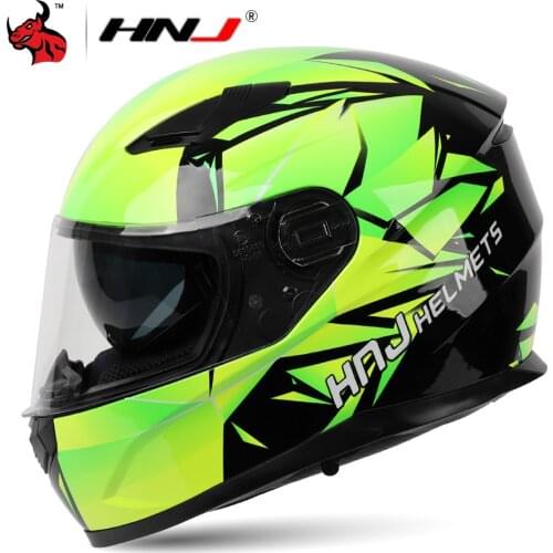 HNJ Full Face Helmet Motorcycle Flip Up Casco Moto Helmet Off-road Riding Modular Dual Casque Motocross Helmet For Adults M-2XL