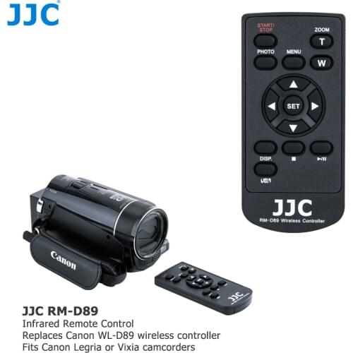 JJC Wireless Remote Control For Canon HF G20 HF M50 HF M500 HF M52 HF M506 HF-M52 HF M52 HF M56 HF-G10 H30 HF-M40 HF-M400 HF-S20