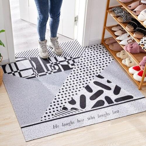 Doormat Custom Anti-slip DIY Rectangle Shape Mat Nordic Minimalist Dust Carpet Entrance Rubbing Rug Home Door Mat