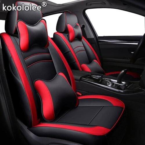 Kokololee leather car seat cover for Mitsubishi Pajero Sport Outlander Grandis ASX LANCER GALANT make custom Automobiles Seats
