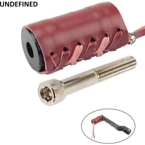 Motorcycle Shifter Pegs Cover Leather Retro Shift Nails Covers For Indian Harley Softail Fatboy Steert Bob Chief Classic Vintage