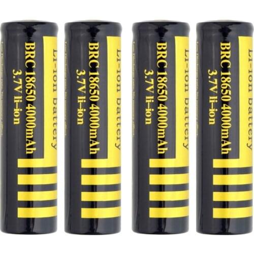 Lithium ion charging pile for flashlight, torch, 18650, 3.7 v, 4000mah, gtf, battery, 18650