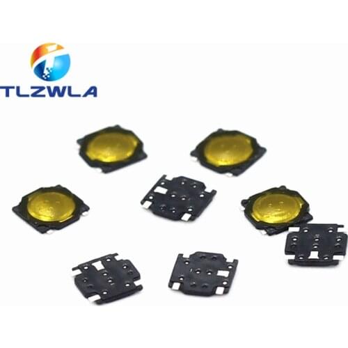 100PCS Metal Dome 3.7*3.7*0.35mm Thin Film Touch Switch 4 Feet Foot Patch Micro Button Switch 3.7 * 3.7 * 0.35MM