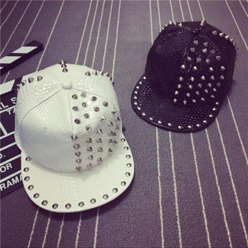 Snake Stripe Rivet Cortical Couple Hip Hop Hat Baseball Hat Hip Horses Hooded Hat Man Hat