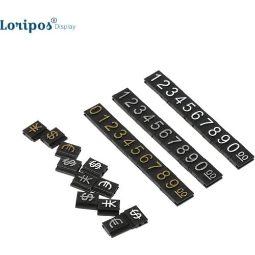 Desktop Metal Base Combined Price Tags Camera Mobile Phone Assembly Arabic Numerals Signs Label Window Counter Display Stands