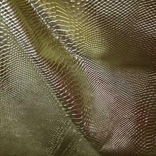Fashion Metallic Snake Embossed Genuine cow Leather Fabric Material,20SF/lot,1.0-1.3mm,Free Shipping