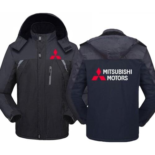 Mitsubishi Motors 2021 New Men Cold-Proof Windbreaker Warm Coats Waterproof Mountaineering Thicken Hoodies Jackets