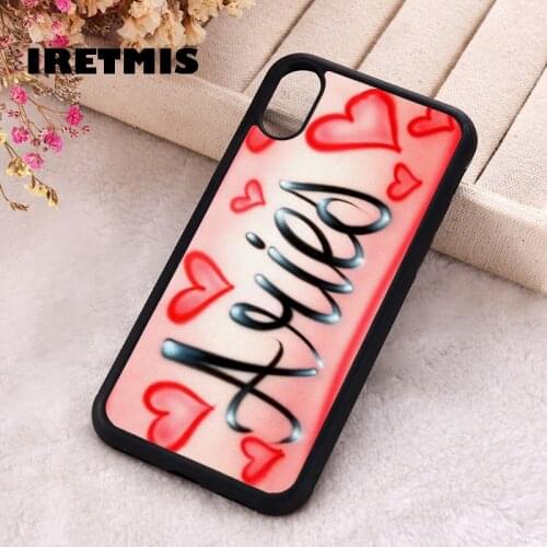 Iretmis 5 5S SE 2020 Phone Cover Case for iPhone 6 6S 7 8 Plus X Xs XR 11 12 Mini Pro Max Rubber Silicone Aries