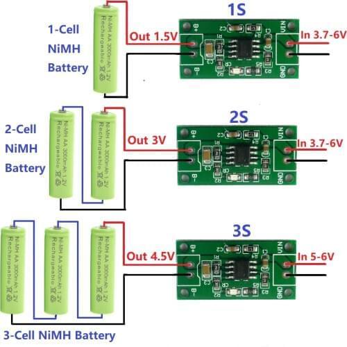 1a 1.2v 2.4v 3.6v Ni-Mh Battery Special Charger Board 1.5v 3v 4.5v Cc/Cv Charging Module