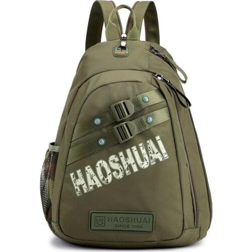 New Men Fashion Waterproof Nylon Sling Chest Crossbody Bags Travel Unisex Messenger Bag iPad Pockets Male Chest Packs Backpacks