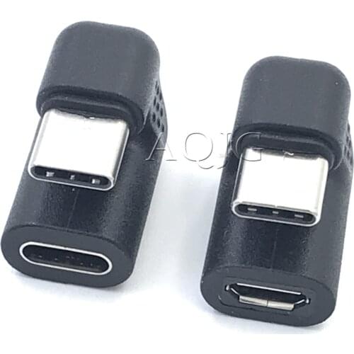 U-shaped 360 Angled USB Type C Male-To-Female Micro USB-C Converter Adapter For Huawei Samsung Xiaomi Tablet