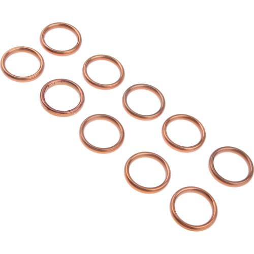 10 Pcs Exhaust Pipe Muffler Header Gasket Seal O-Ring For Honda CG125/GY6 125CC 30mmI/D 40mmO/D Exhaust Gasket