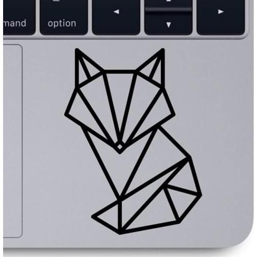 Geometric Fox vinyl decal car computer laptop Decoration animal geometric fox decals Removable Office Computer Sticker X156