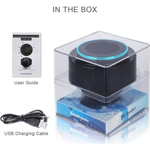 Waterproof Bluetooth Speaker for Smart Phone Portable Stereo Wireless Bathroom Shower Laptop FM Radio Loudspeaker