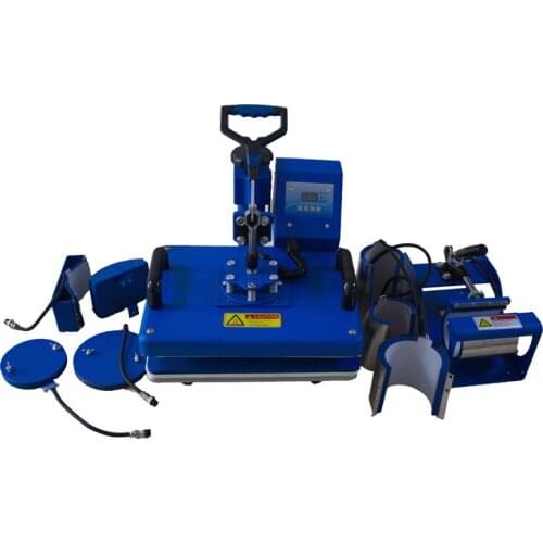 High Quality Flat heat press 8 in 1 Multifunctional Sublimation Heat Press Machine