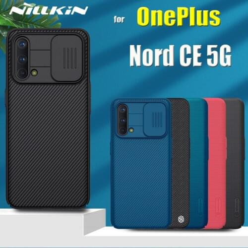 Nillkin Slide Camera Protection Case for OnePlus Nord CE 5G Lens Protect Privacy Fiber Nylon Frosted Shield Hard Plastic Cover