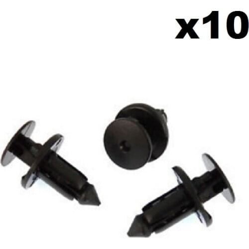 10x For Lexus & Toyota Plastic Rivets for Bumpers, Wheel Arches & Sill Moulding Clip