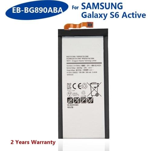 100% Genuine EB-BG890ABA Phone for Samsung Galaxy S6 Active SM-G890A SM-G870A 3500mAh Mobile Phone New High Quality Batteries
