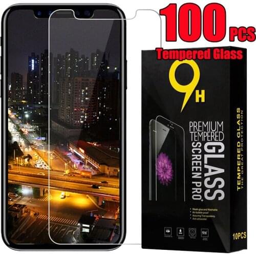 100pcs Tempered Glass Screen Protector 2.5D Shield Flim Guard For iPhone 12 Mini 11 Pro Max XS XR X 8 7 6 Plus SE With Package
