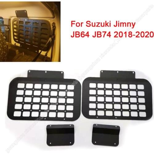 Car Rear Racks For Suzuki Jimny JB64 JB74 2018-2020 Aluminum Alloy Car Trunk Shelf Storage Bracket Luggage Racks Accessories